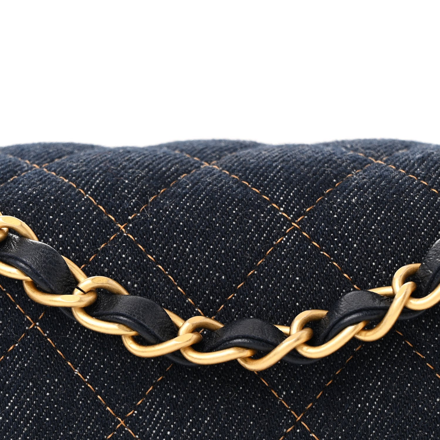 Chanel Denim Quilted Mini Rectangular Flap Dark Blue 8 of 11