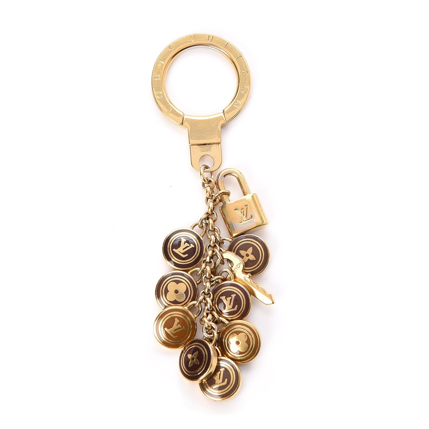 Pastilles Key Ring Holder Brown