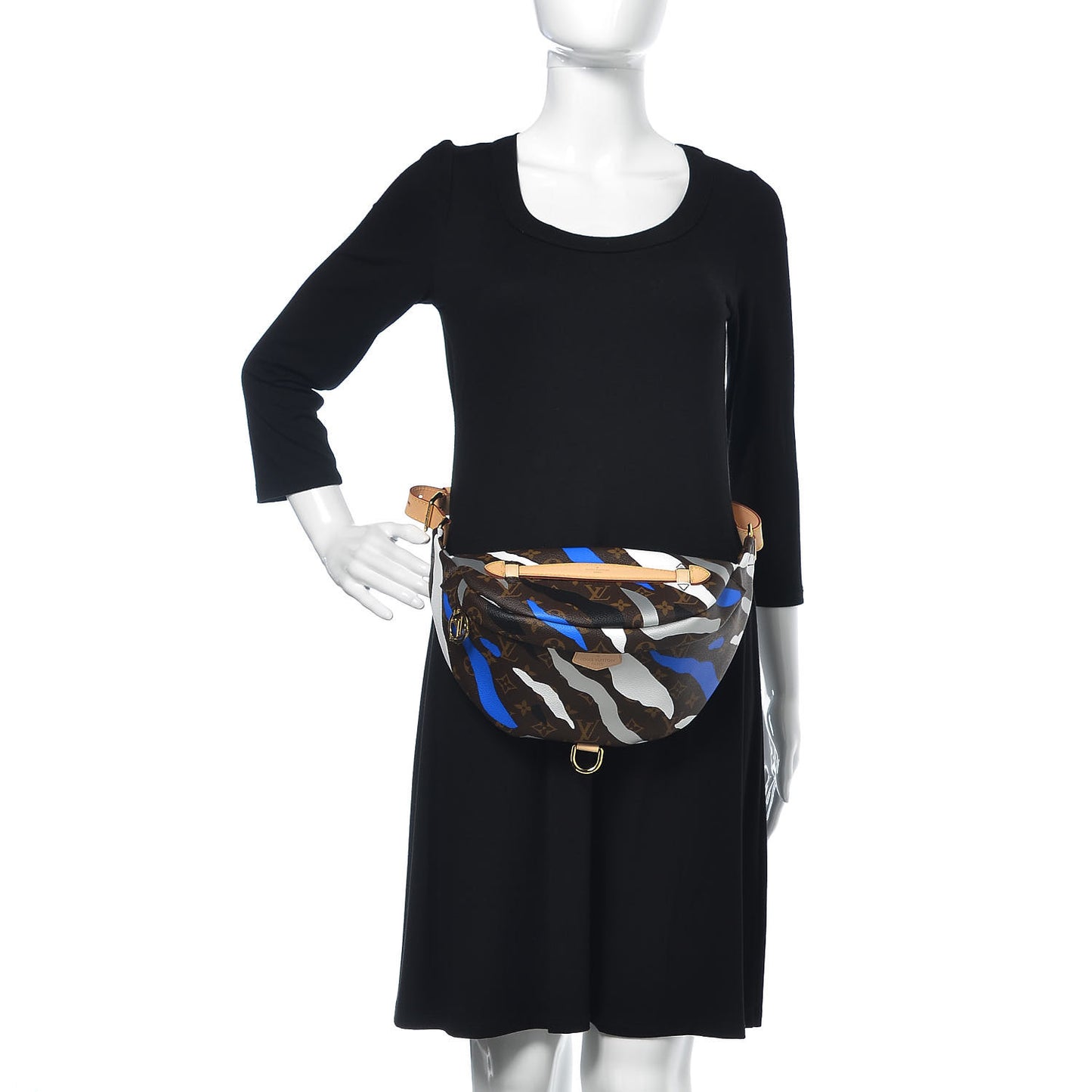 X LOL Monogram Bumbag Blue Silver