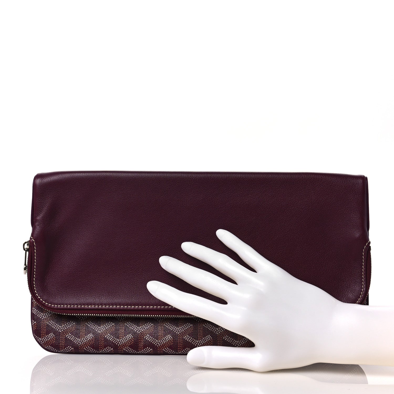 Goyard Goyardine Sainte Marie Soft Clutch Bordeaux 2 of 6