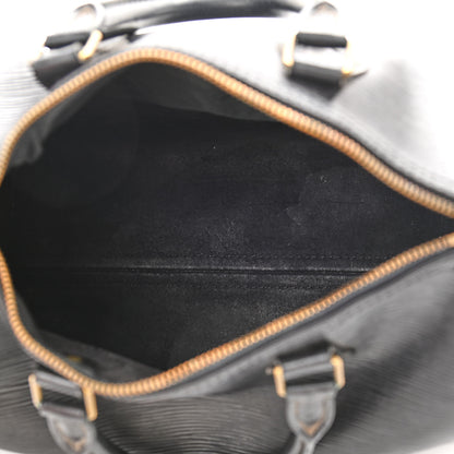 Louis Vuitton Epi Speedy 25 Black 5 of 10