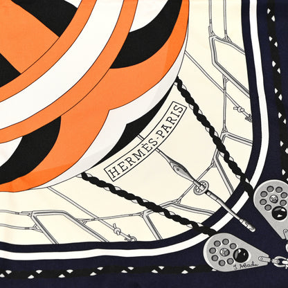 Hermes Silk Spinnakers Scarf 90 2 of 5
