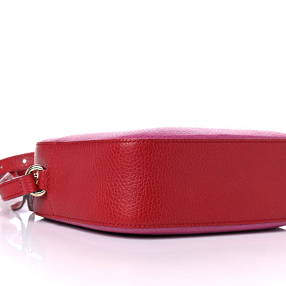 Gucci Dollar Calfskin Bi-Color Small Soho Disco Bag New Rosette Hibiscus Red 8 of 12