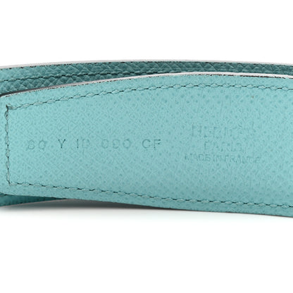 Hermes Epsom 32mm Belt Strap 80 32 Bleu Atoll Bleu Indigo 3 of 7