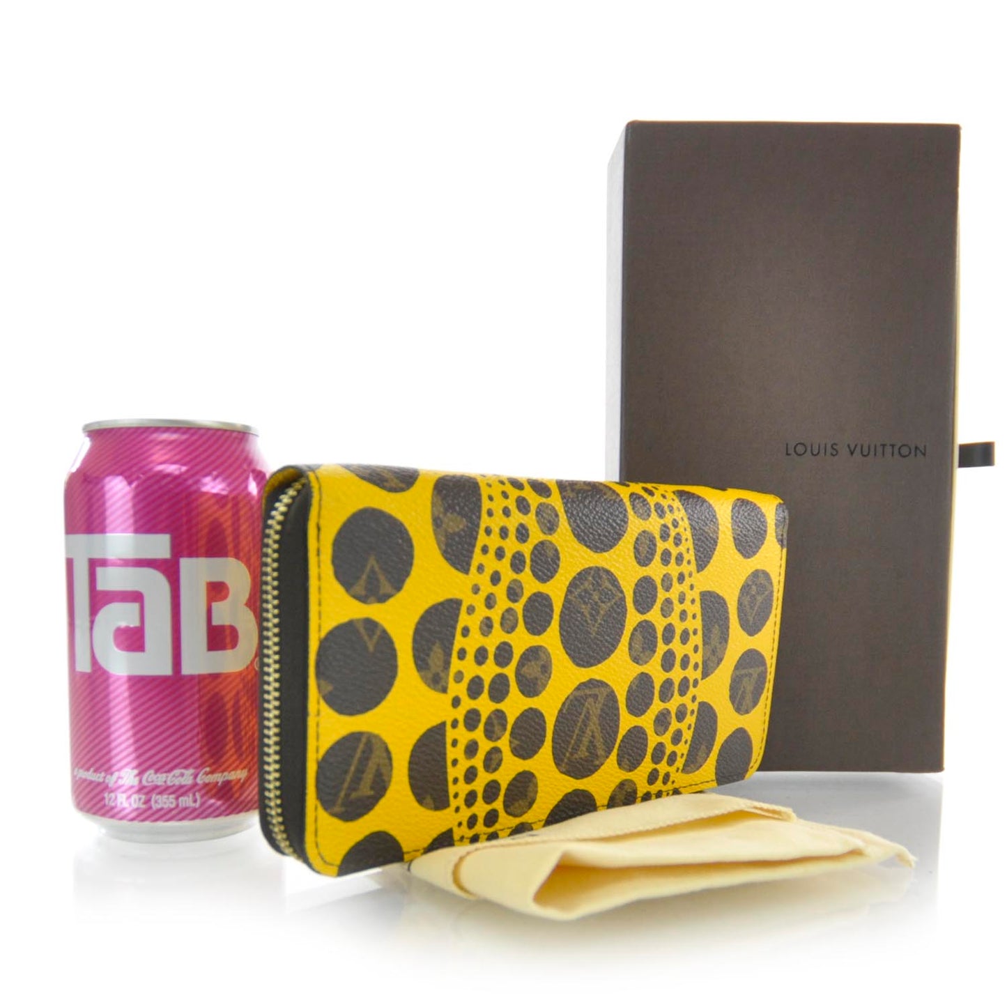 Monogram Kusama Pumpkin Dots Zippy Wallet Yellow