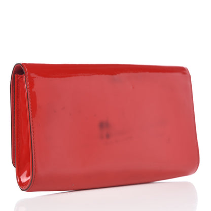 Louis Vuitton Patent Louise Clutch Cherry 2 of 9