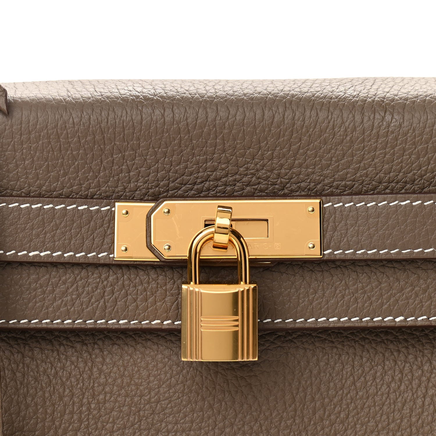 Hermes Togo Kelly Retourne 28 Etoupe 8 of 11