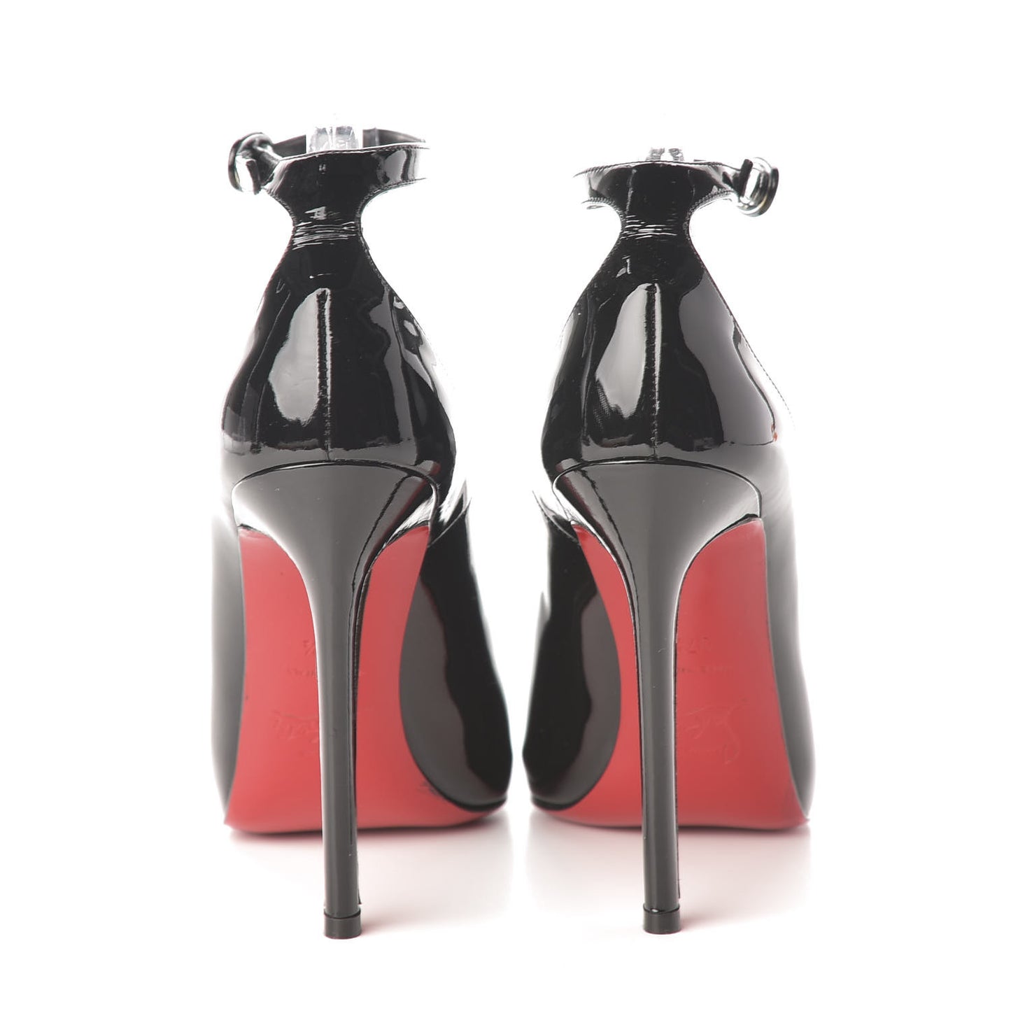 Patent Rampoldi 120 Ankle Strap Pumps 37.5 Black