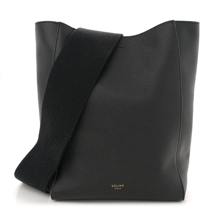Celine Soft Grained Calfskin Small Sangle Bucket Bag Black 1 of 9