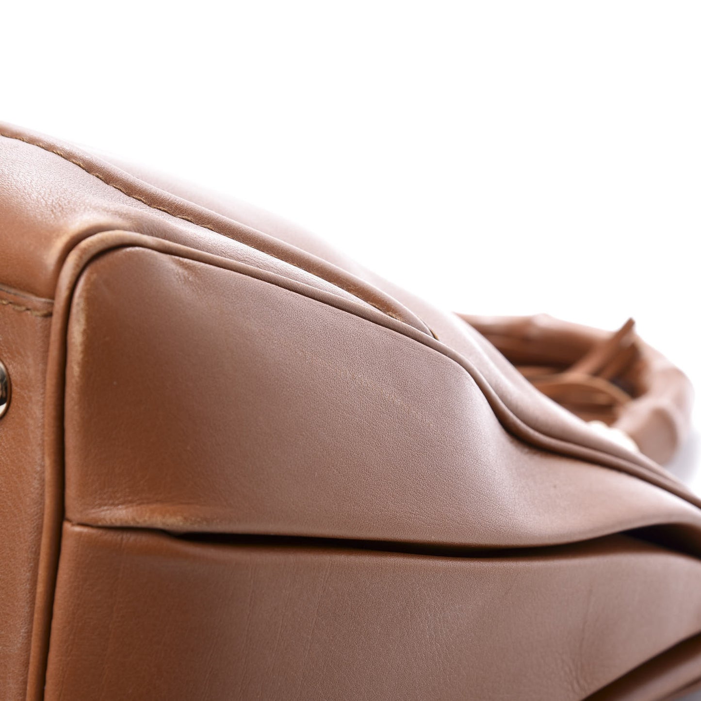 Calfskin Medium Bold Bamboo Top Handle Bag