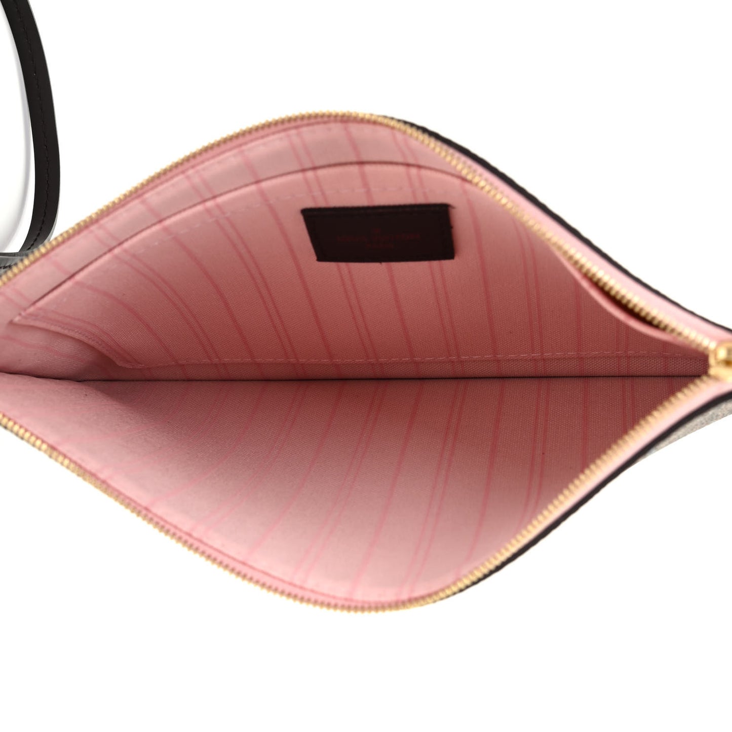 Damier Ebene Neverfull MM GM Pochette Rose Ballerine