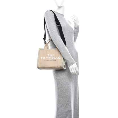 Marc Jacobs Cotton Canvas Colorblock Small The Traveler Tote Bag Beige Multicolor 2 of 12