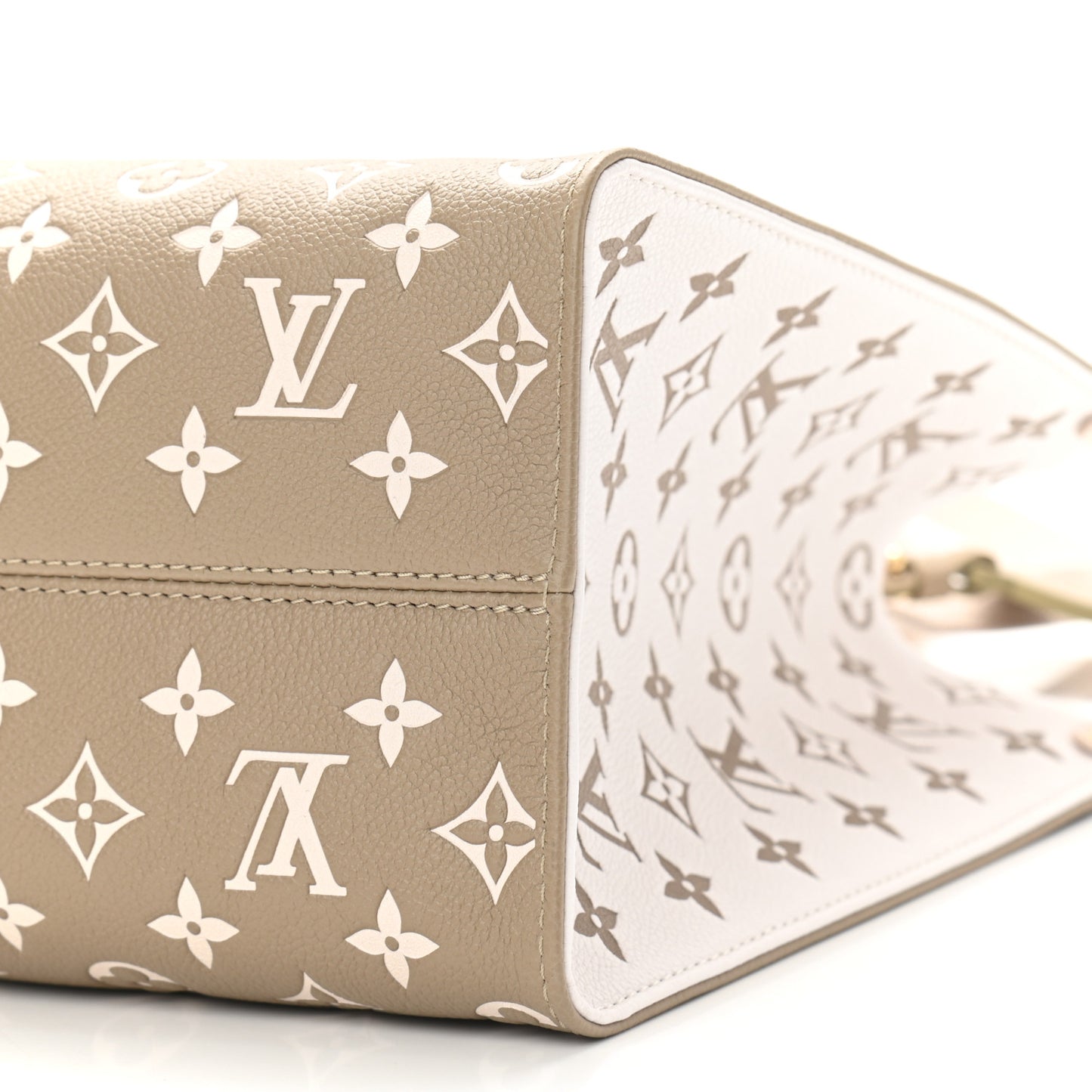 Empreinte Monogram Spring In The City Onthego MM Kaki Beige Cream