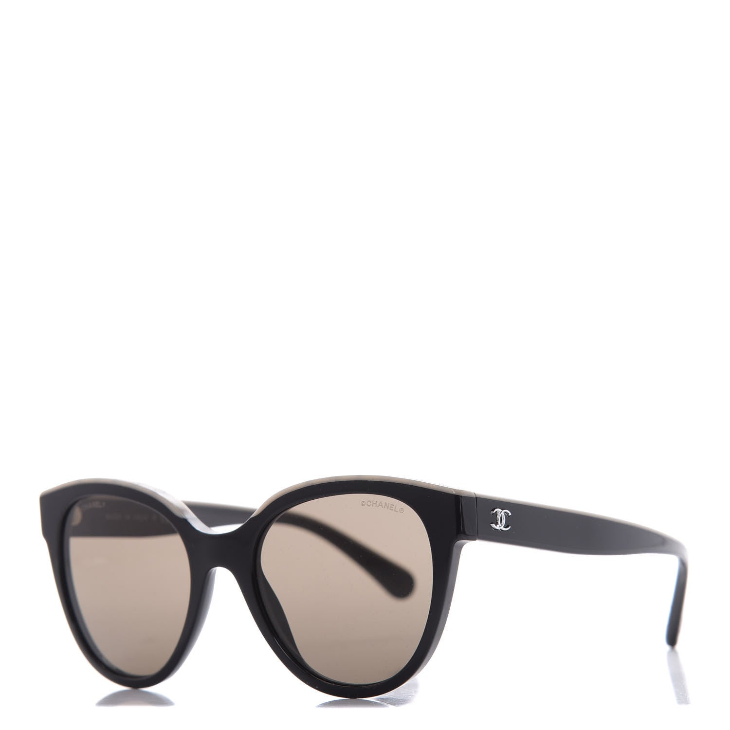 Chanel Acetate CC Butterfly Sunglasses 5414 Black Beige 1 of 8