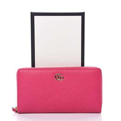 Gucci Dollar Calfskin GG Marmont Zip Around Wallet Box Pink 7 of 7