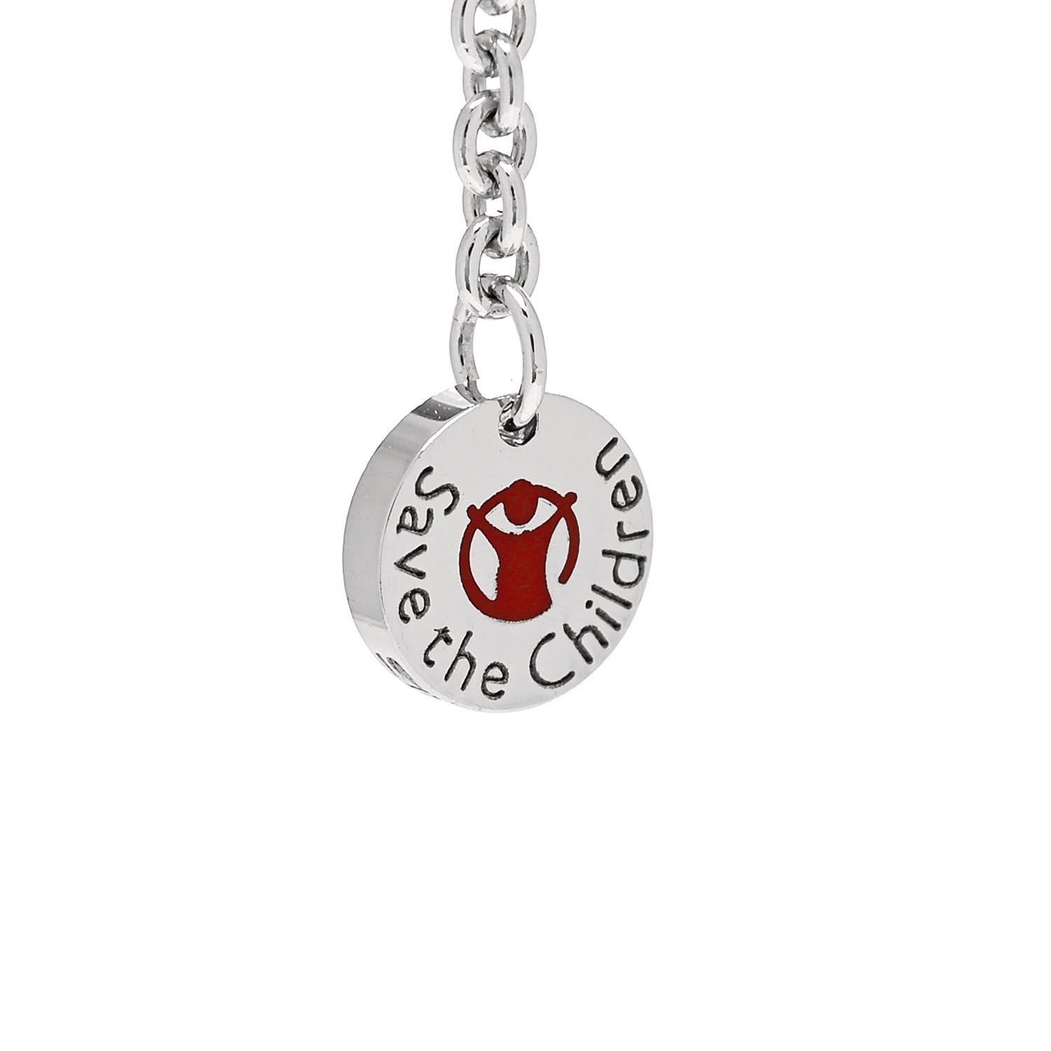 Bulgari Sterling Silver Black Ceramic Save the Children Bracelet 5 of 6