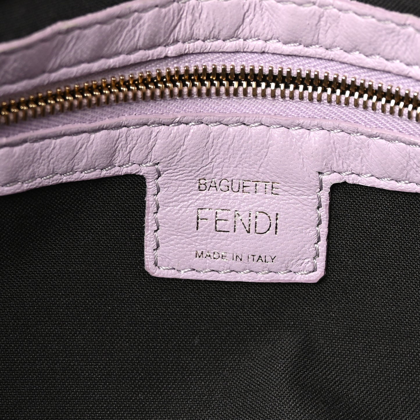 Nappa FF 1974 Embossed Baguette Anemone