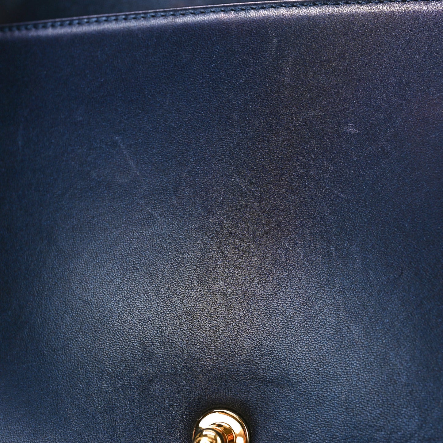 Lambskin Embossed New Medium Boy Cube Flap Navy