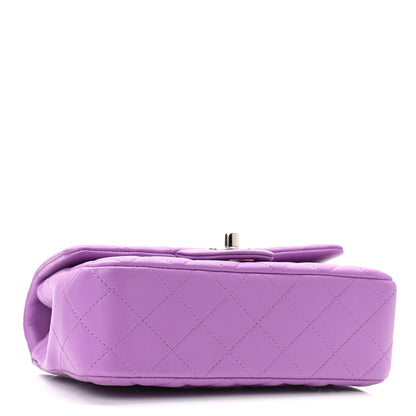 Chanel Lambskin Quilted Mini Rectangular Flap Purple 4 of 11