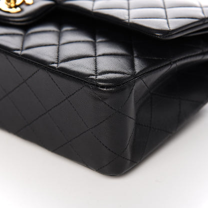 Chanel Lambskin Quilted Medium Double Flap Black 11 of 12