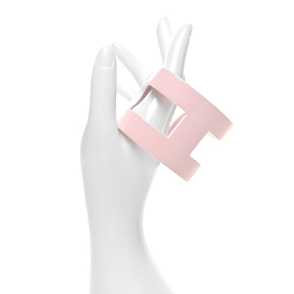 Hermes Lacquered Wood Ano Cuff PM Pink 2 of 5