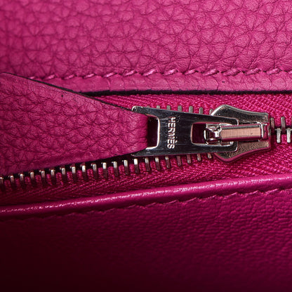Hermes Togo Kelly Retourne 28 Rose Pourpre 28 of 38