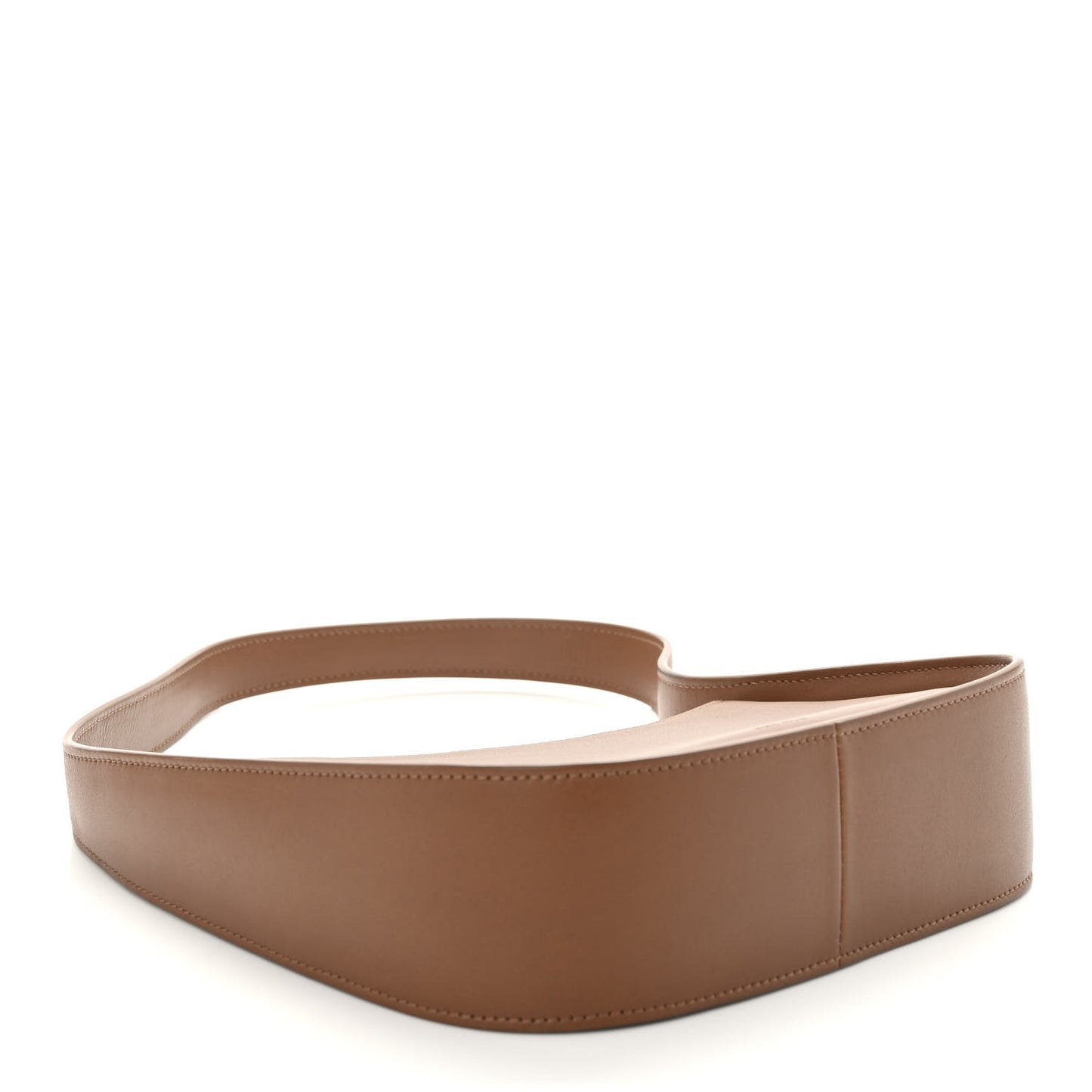 Smooth Calfskin Half Moon Shoulder Bag Chestnut