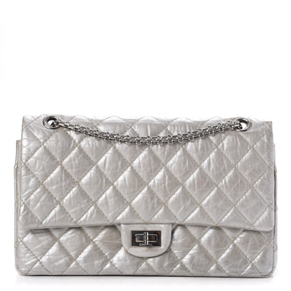 Chanel Metallic Aged Calfskin Quilted 2.55 Reissue 226 Flap Silver 1 of 17