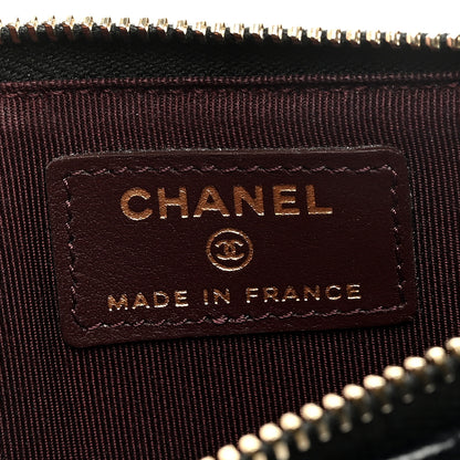 Chanel Caviar Quilted Classic Flat Wallet Pouch Black 6 of 7