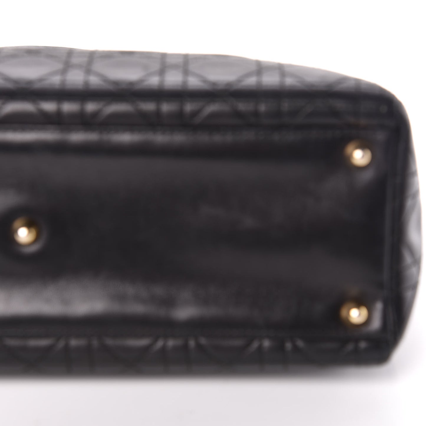 Lambskin Cannage Large Lady Dior Black