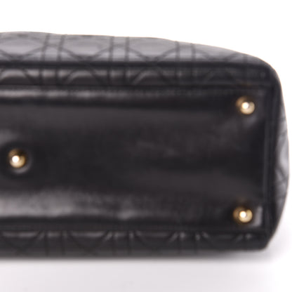 Christian Dior Lambskin Cannage Large Lady Dior Black 16 of 17