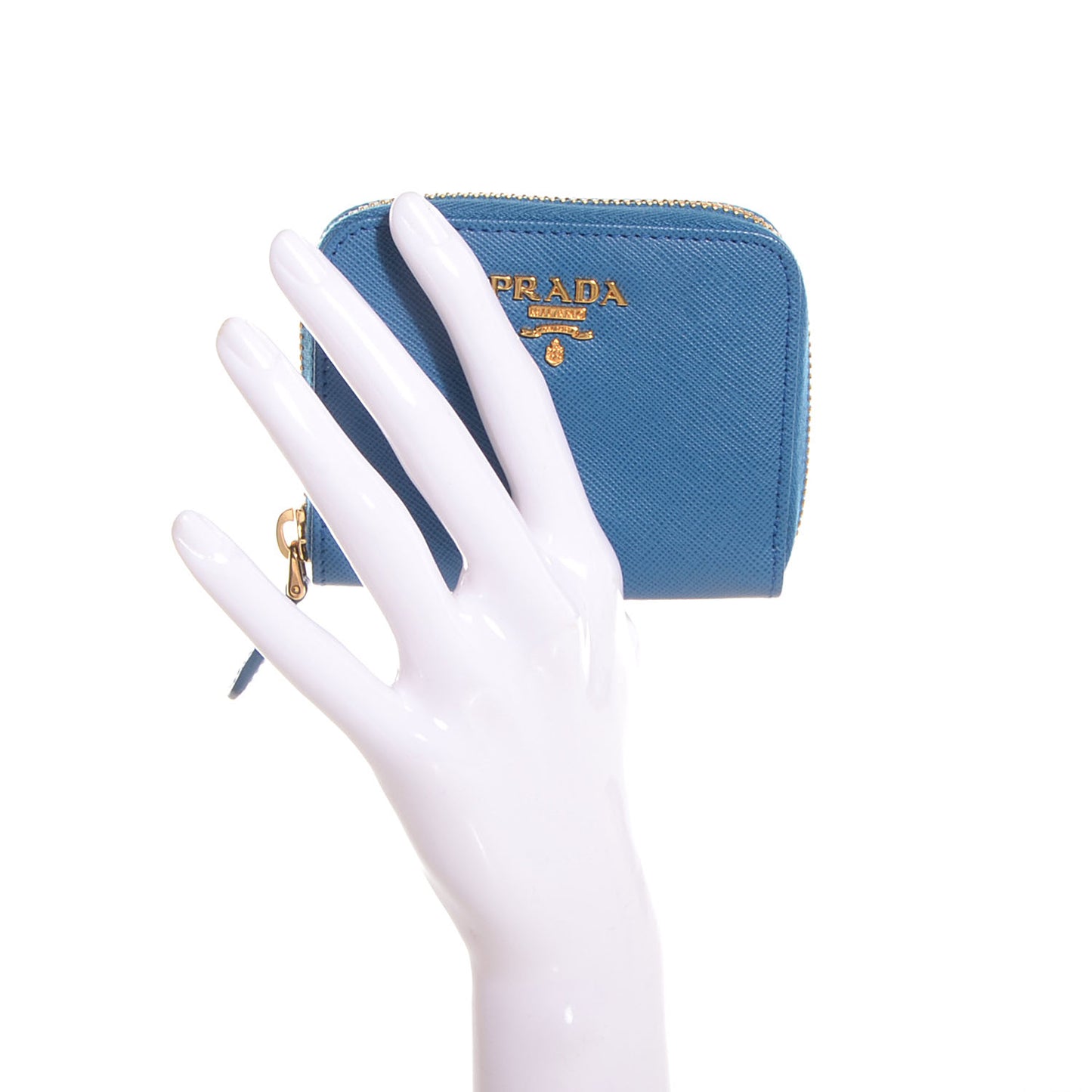 Saffiano Metal Coin Purse Cobalto