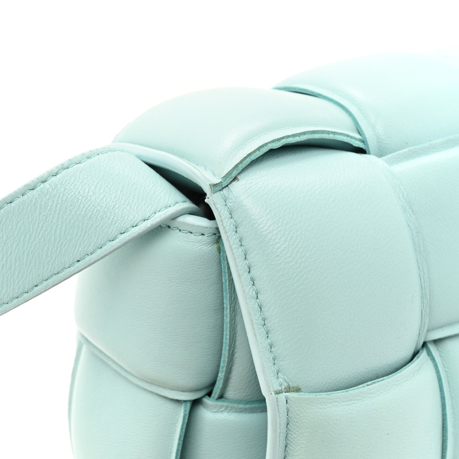 Bottega Veneta Nappa Maxi Intreccio Padded Cassette Crossbody Bag Spearmint 14 of 14