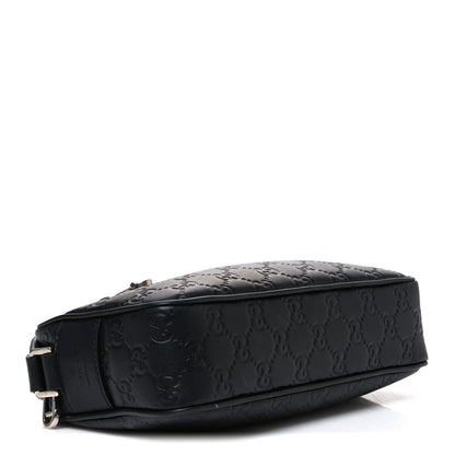 Gucci GG Calfskin Embossed Emblem Small Crossbody Bag Black 4 of 10