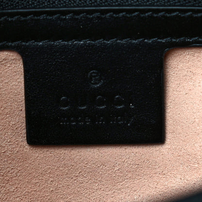 Gucci Calfskin Matelasse Medium GG Marmont Shoulder Bag Black 6 of 15