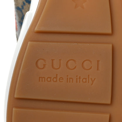 Gucci Monogram Multicolor Mens Rhyton Sneakers 8 Yellow Blue Great White Tabasco 8 of 8