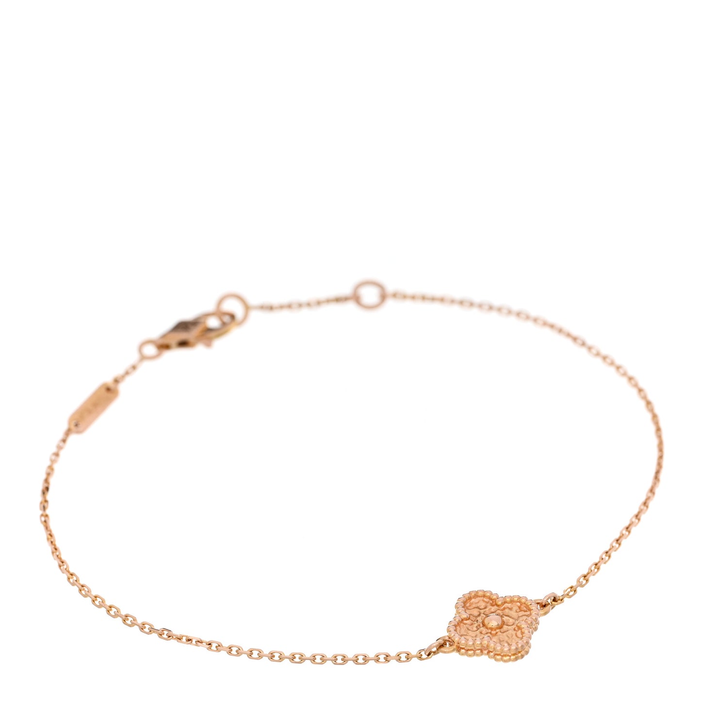 VAN CLEEF & ARPELS 18K Rose Gold Sweet Alhambra Bracelet