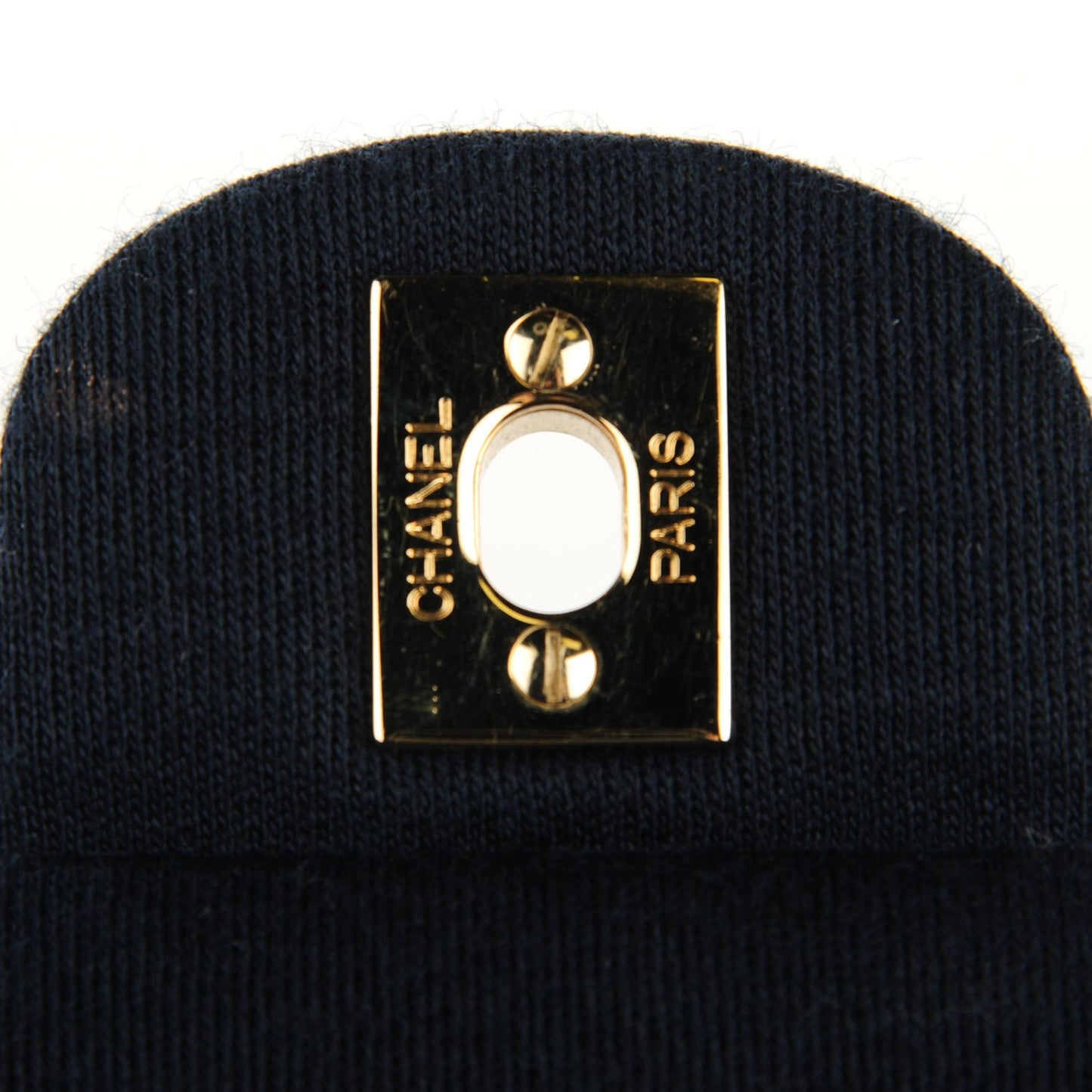 Jersey Quilted Medium Double Flap Navy