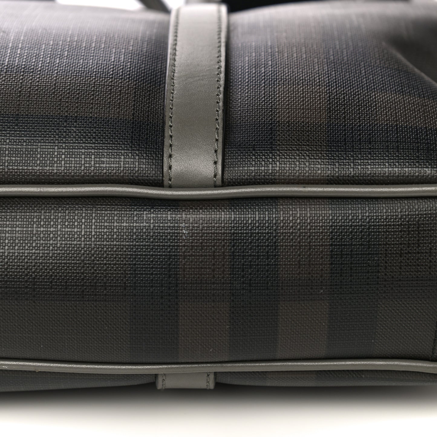 London Smoked Check Large Briefcase Grey