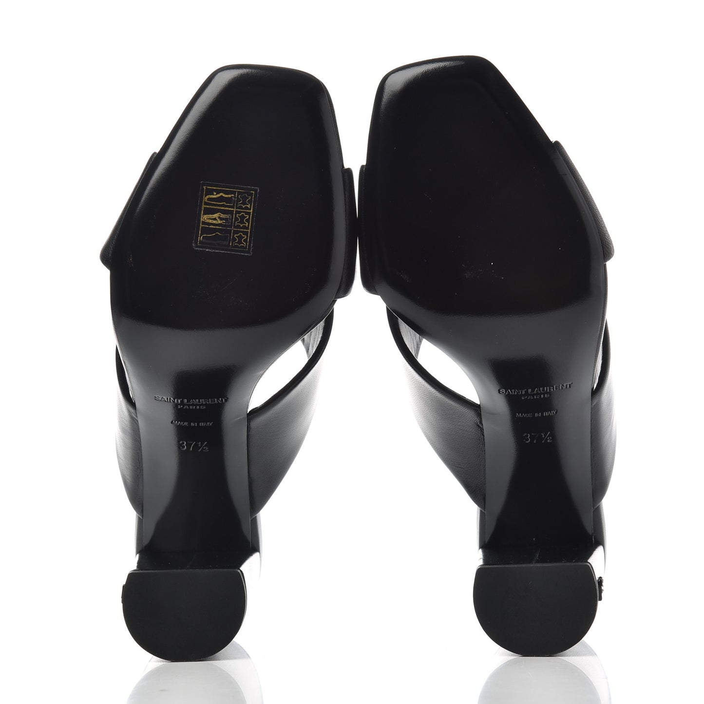Calfskin LouLou Mules 37.5 Black