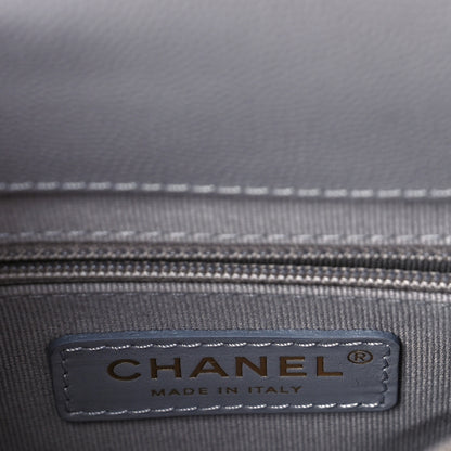 Chanel Caviar Quilted Bracelet On Chain Flap Grey 6 of 9