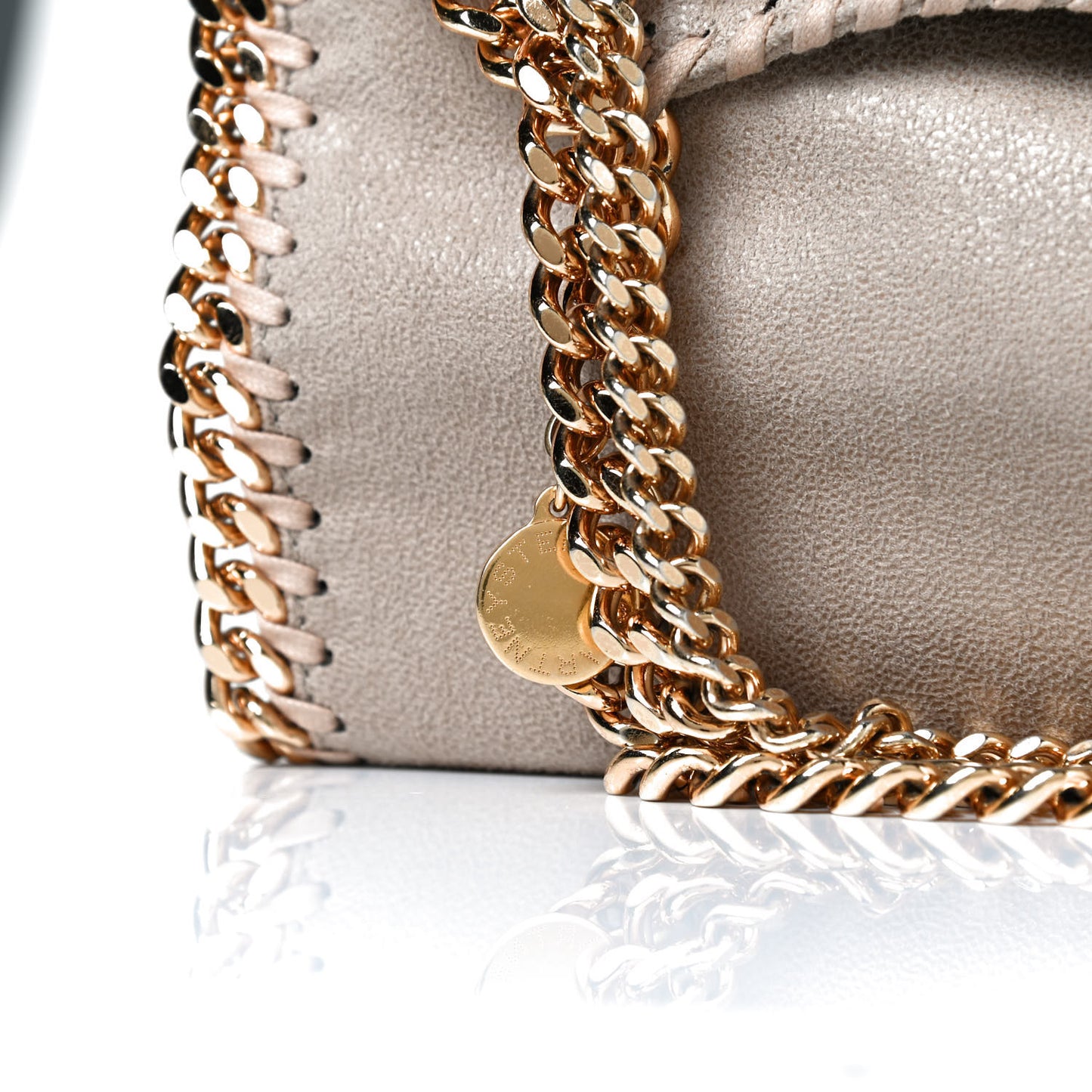 Mini Falabella Fold Over Tote Clotted Cream