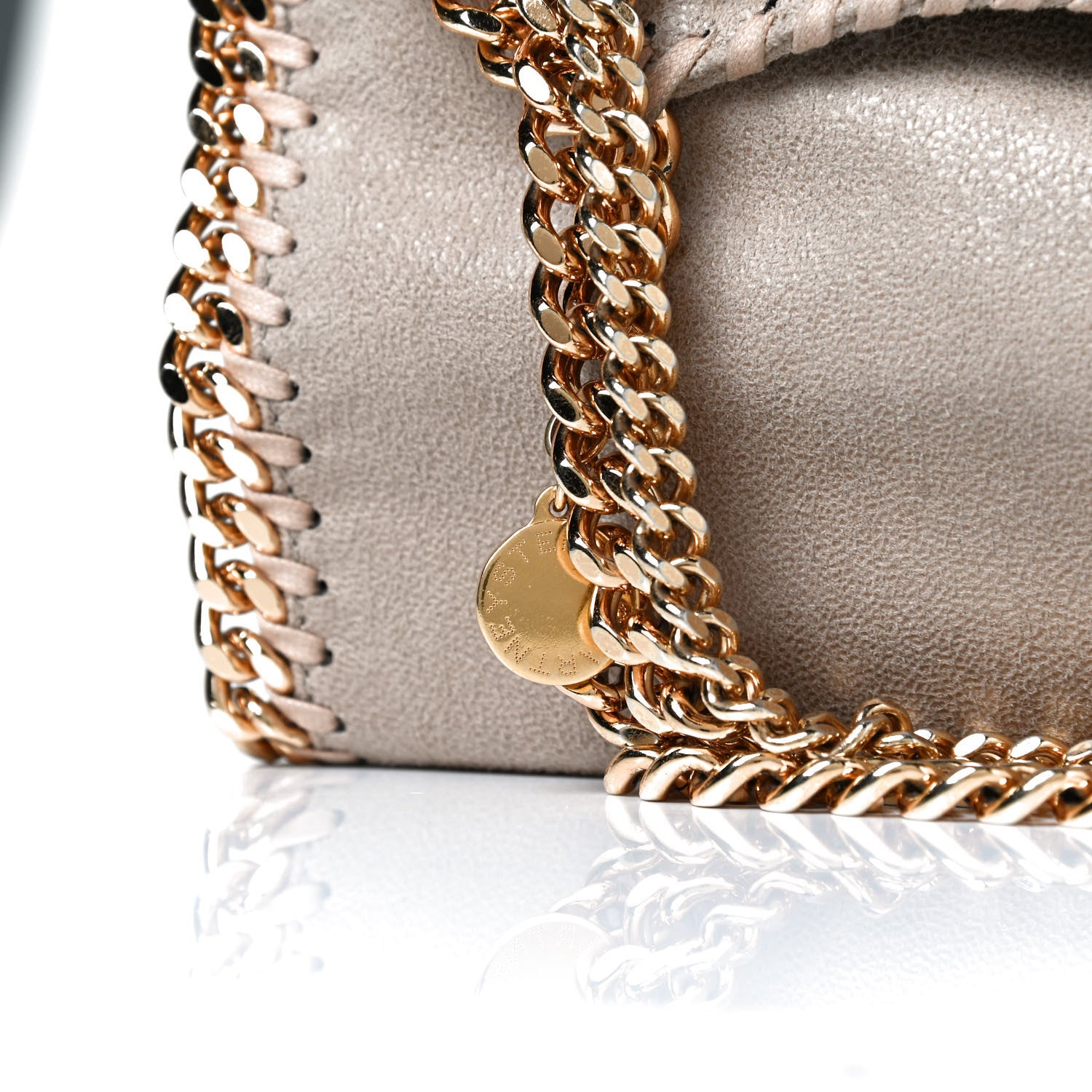 Stella McCartney Mini Falabella Fold Over Tote Clotted Cream 7 of 13