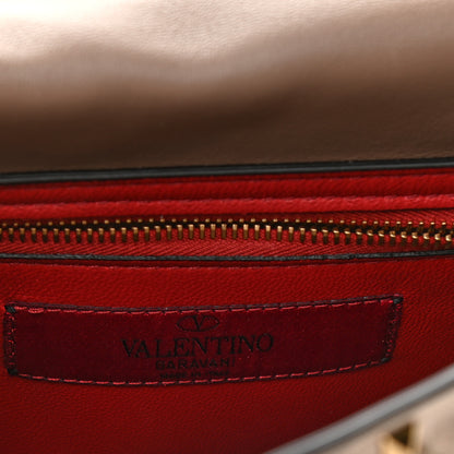 Valentino Garavani Metallic Lambskin Medium Rockstud Spike Shoulder Bag Sasso 6 of 8