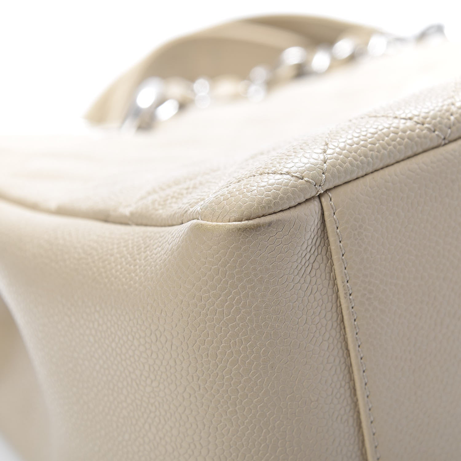 Chanel Caviar Quilted Grand Shopping Tote GST Beige Clair 8 of 12