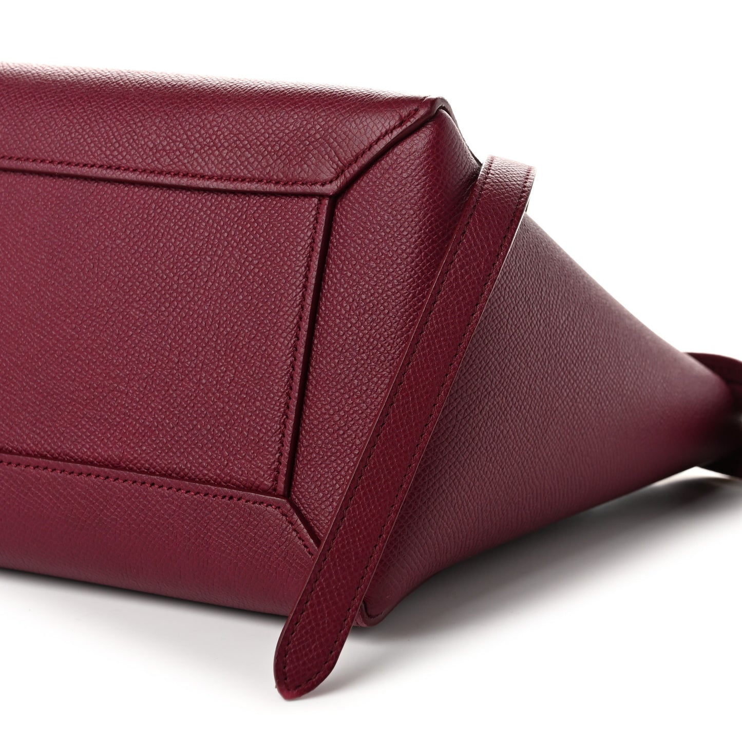 Grained Calfskin Micro Belt Bag Plum