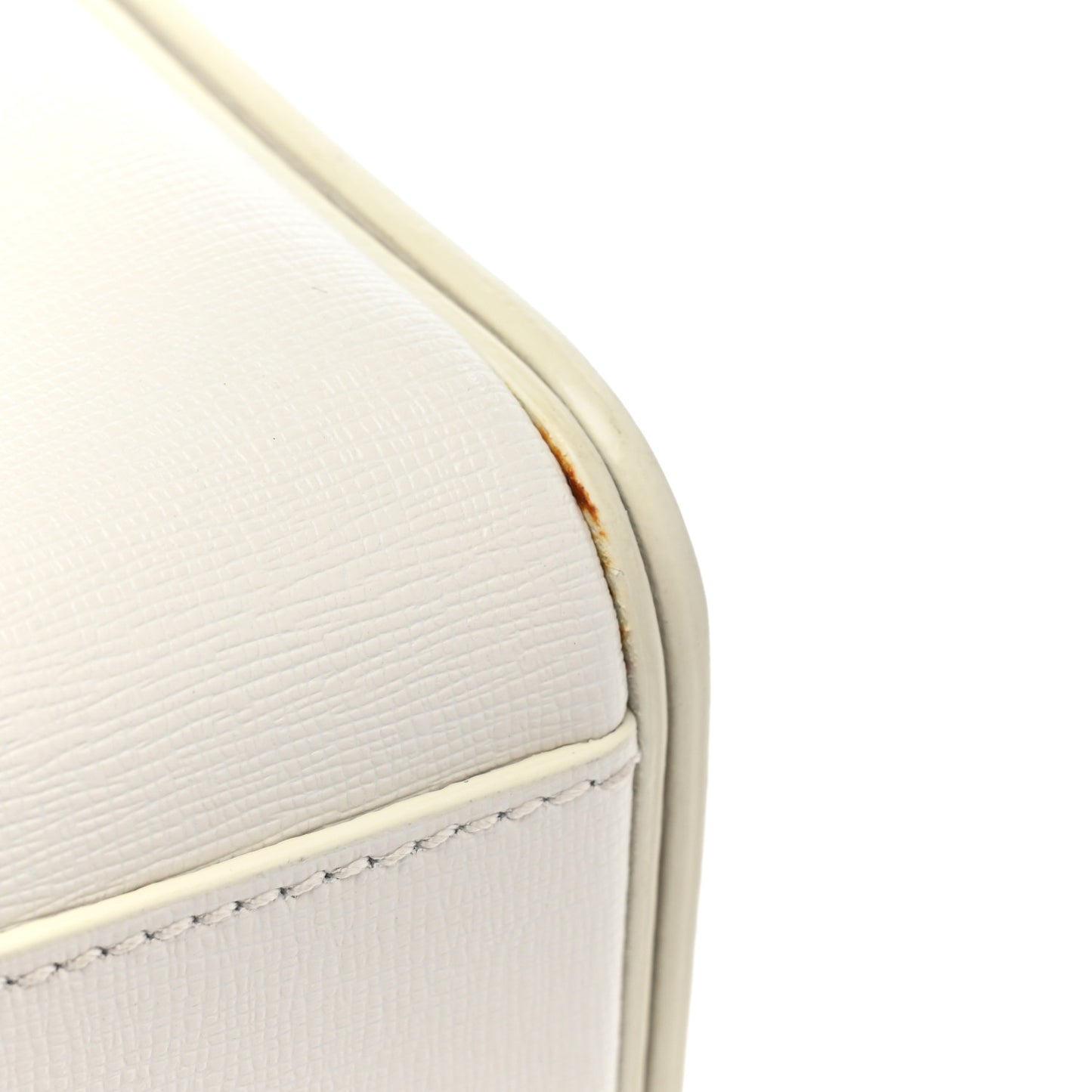 Calfskin Diag Flap Bag White Black