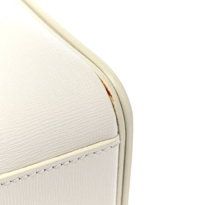 Off-White Calfskin Diag Flap Bag White Black 15 of 18