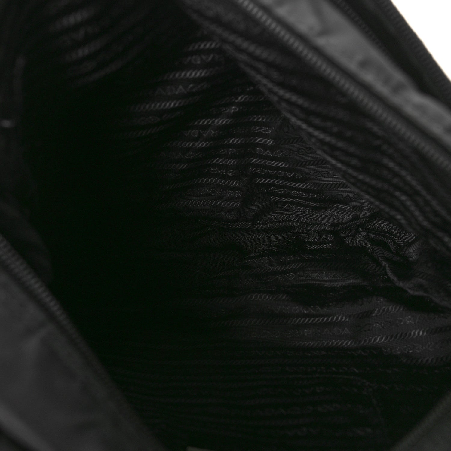 Prada Tessuto Nylon Saffiano Vela Messenger Bag Black 5 of 10