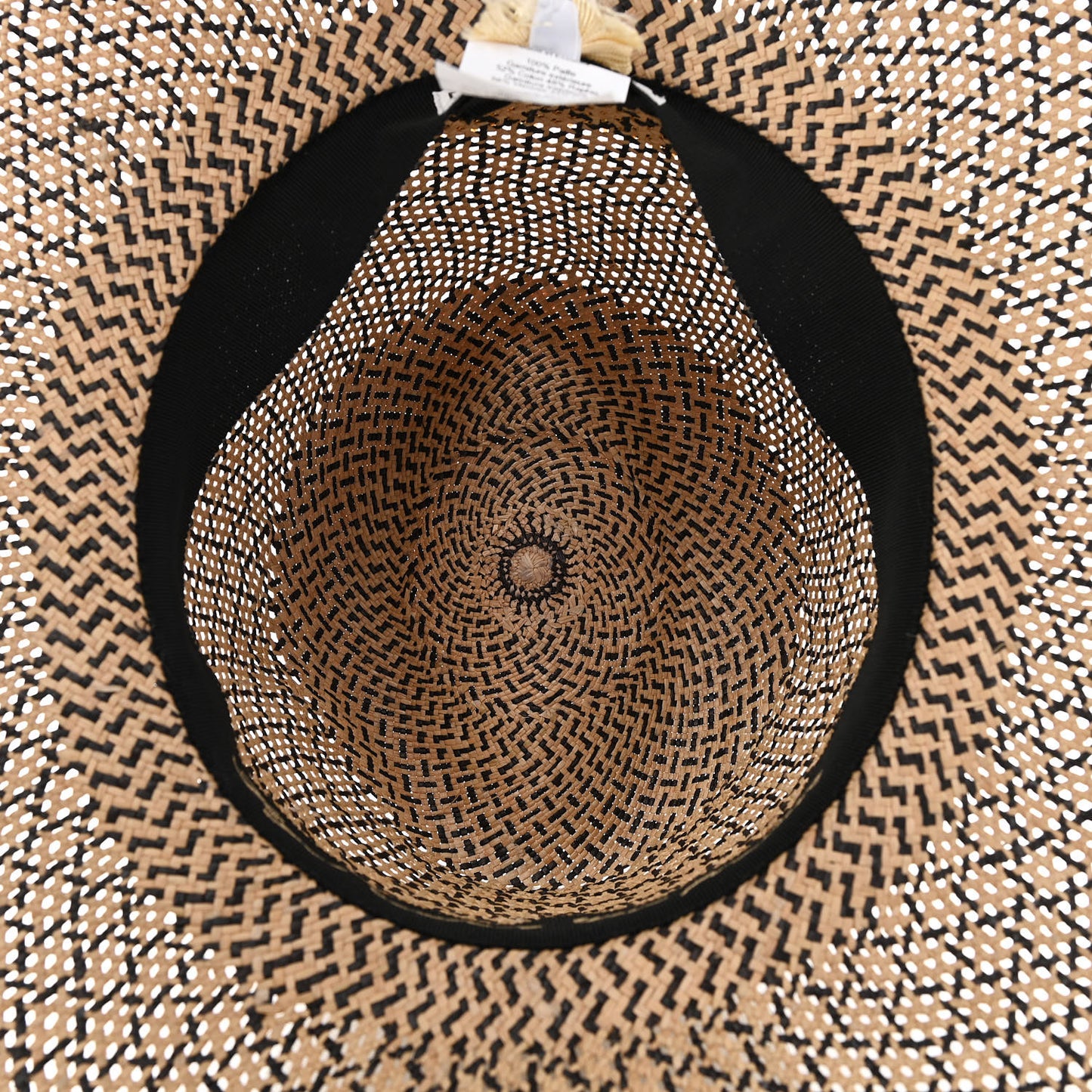 Panama Straw Etna Hat 56 Natural Black